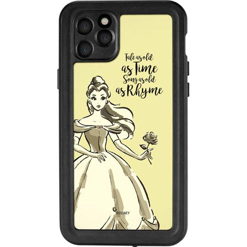 Disney Princess Belle Tale As Old As Time Art iPhone 11 Pro Max Waterproof Case
