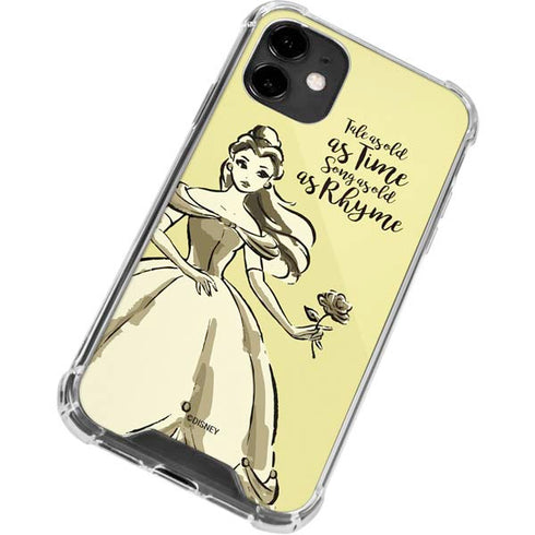Disney Princess Belle Tale As Old As Time Art iPhone 12 Clear Case