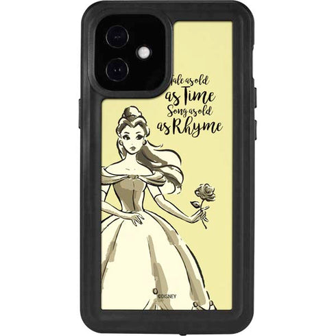 Disney Princess Belle Tale As Old As Time Art iPhone 12 Mini Waterproof Case