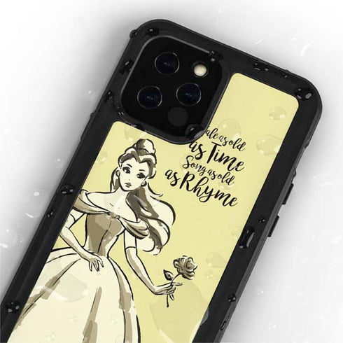 Disney Princess Belle Tale As Old As Time Art iPhone 12 Pro Waterproof Case