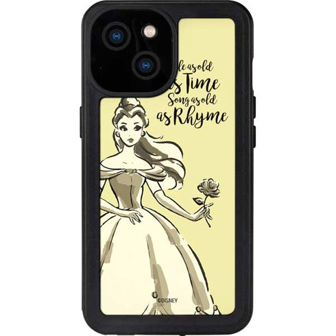 Disney Princess Belle Tale As Old As Time Art iPhone 13 Mini Waterproof Case