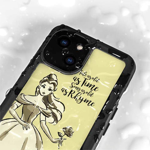 Disney Princess Belle Tale As Old As Time Art iPhone 13 Mini Waterproof Case