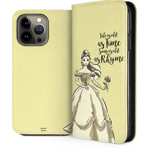 Disney Princess Belle Tale As Old As Time Art iPhone 13 Pro Max Folio Case