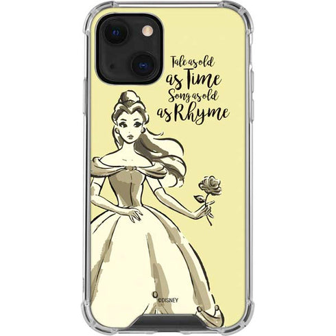 Disney Princess Belle Tale As Old As Time Art iPhone 14 Clear Case
