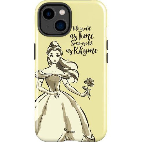 Disney Princess Belle Tale As Old As Time Art iPhone 14 Plus Impact Case