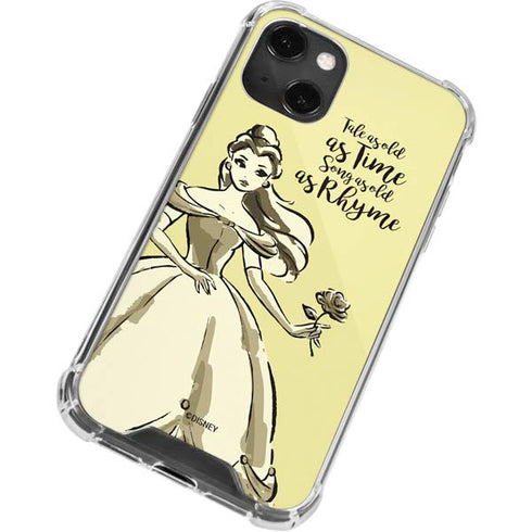 Disney Princess Belle Tale As Old As Time Art iPhone 14 Plus Clear Case