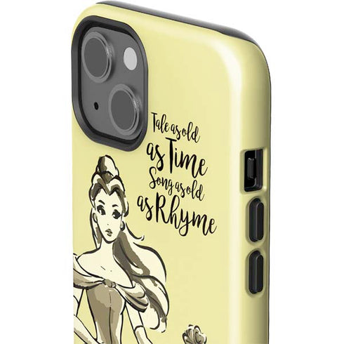 Disney Princess Belle Tale As Old As Time Art iPhone 15 Impact Case