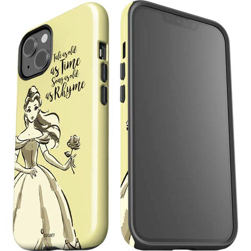 Disney Princess Belle Tale As Old As Time Art iPhone 15 Impact Case