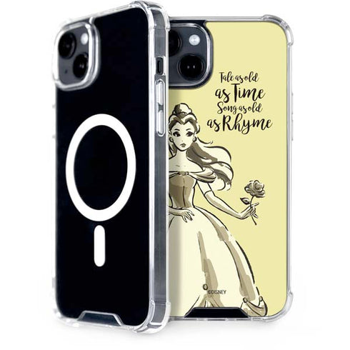 Disney Princess Belle Tale As Old As Time Art iPhone 15 Plus MagSafe Case