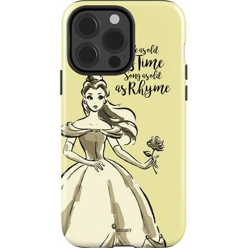 Disney Princess Belle Tale As Old As Time Art iPhone 15 Pro Impact Case