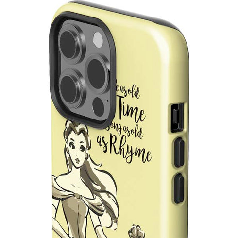 Disney Princess Belle Tale As Old As Time Art iPhone 15 Pro Impact Case