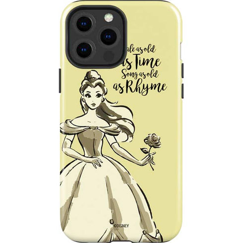 Disney Princess Belle Tale As Old As Time Art iPhone 15 Pro Max Impact Case