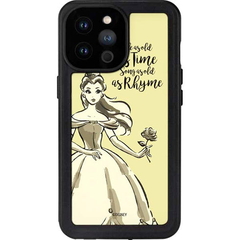 Disney Princess Belle Tale As Old As Time Art iPhone 14 Pro Max Waterproof Case