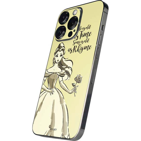 Disney Princess Belle Tale As Old As Time Art iPhone 15 Pro Skin