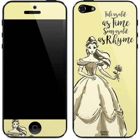 Disney Princess Belle Tale As Old As Time Art iPhone 5/5s/5SE Skin