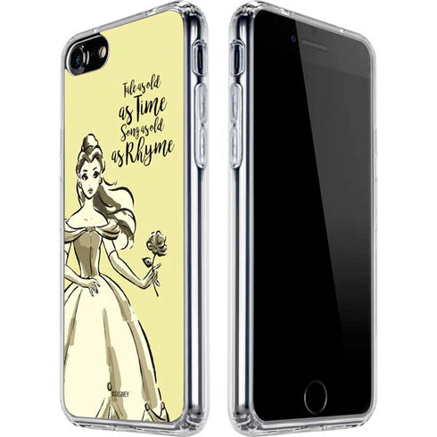 Disney Princess Belle Tale As Old As Time Art iPhone SE (2nd & 3rd Gen) Clear Case