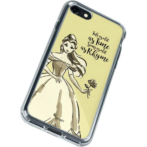 Disney Princess Belle Tale As Old As Time Art iPhone SE (2nd & 3rd Gen) Clear Case