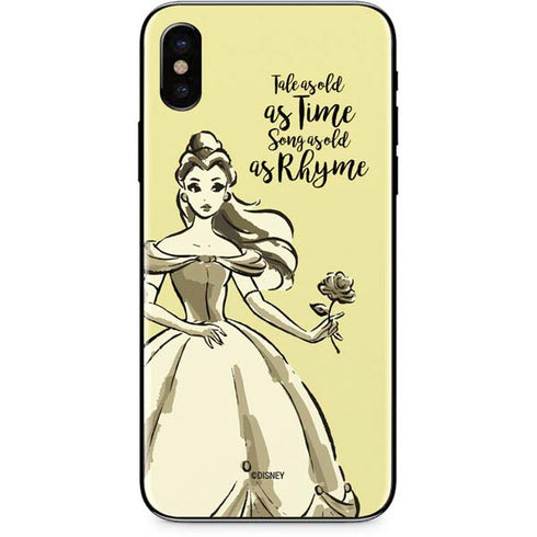 Disney Princess Belle Tale As Old As Time Art iPhone X Skin