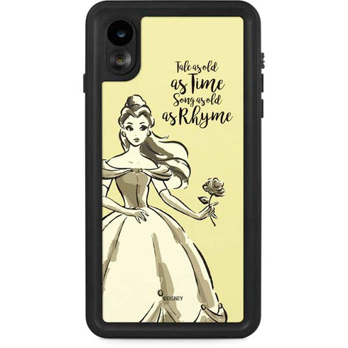 Disney Princess Belle Tale As Old As Time Art iPhone XR Waterproof Case