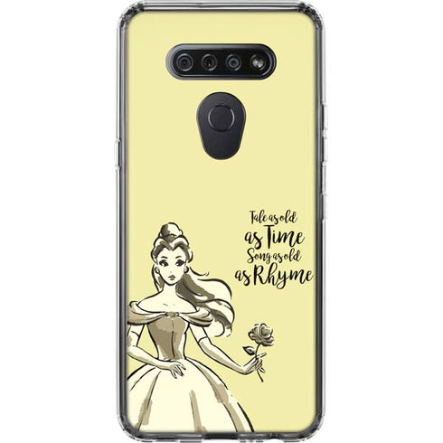 Disney Princess Belle Tale As Old As Time Art LG K51/Q51 Clear Case
