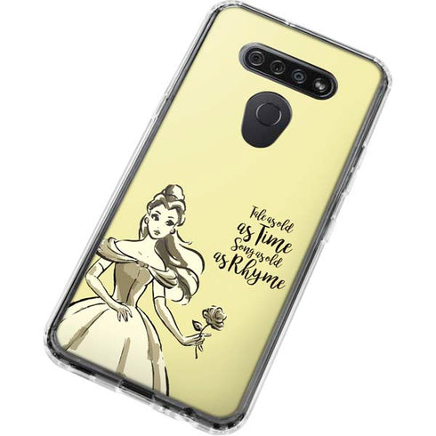 Disney Princess Belle Tale As Old As Time Art LG K51/Q51 Clear Case