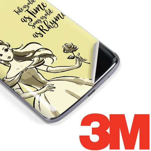 Disney Princess Belle Tale As Old As Time Art Moto E5 Plus Skin