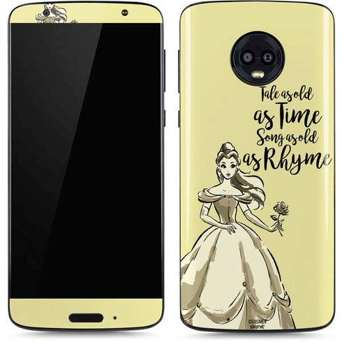 Disney Princess Belle Tale As Old As Time Art Moto G6 Skin
