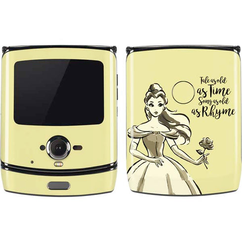 Disney Princess Belle Tale As Old As Time Art Motorola RAZR Skin