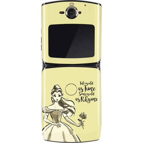 Disney Princess Belle Tale As Old As Time Art Motorola RAZR Skin