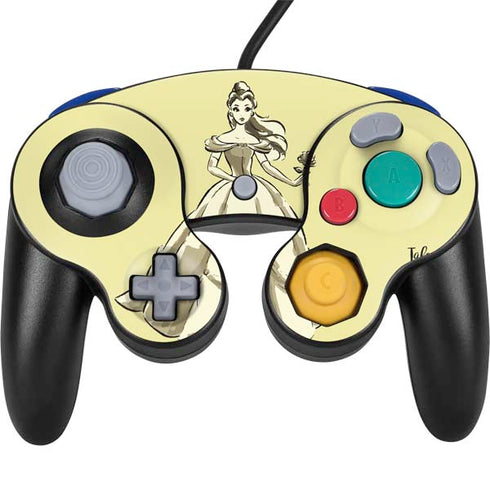 Disney Princess Belle Tale As Old As Time Art Nintendo GameCube Controller Skin