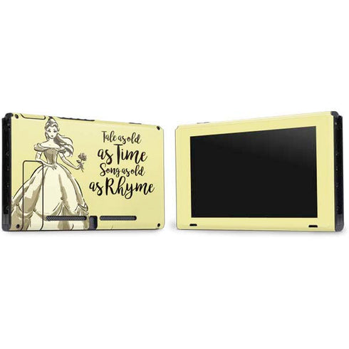 Disney Princess Belle Tale As Old As Time Art Nintendo Switch Bundle Skin