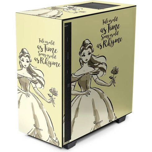 Disney Princess Belle Tale As Old As Time Art NZXT H510 Compact ATX Mid-Tower Case Skin