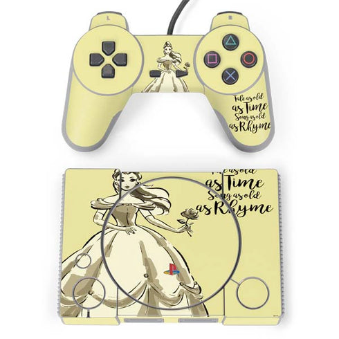 Disney Princess Belle Tale As Old As Time Art PlayStation Classic Bundle Skin