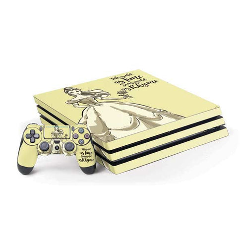Disney Princess Belle Tale As Old As Time Art PS4 Pro Bundle Skin