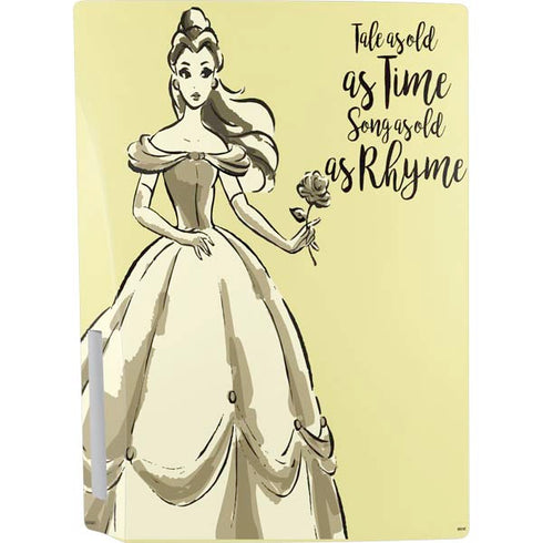 Disney Princess Belle Tale As Old As Time Art PS5 Console Skin