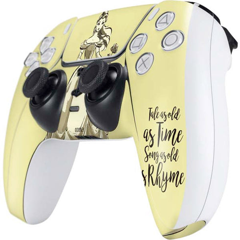 Disney Princess Belle Tale As Old As Time Art PS5 Controller Skin