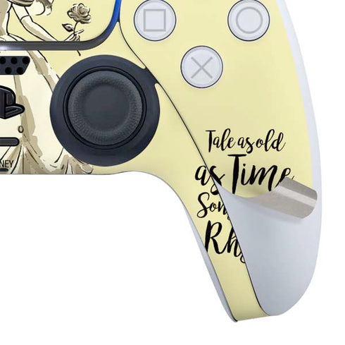 Disney Princess Belle Tale As Old As Time Art PS5 Slim Digital Edition Bundle Skin