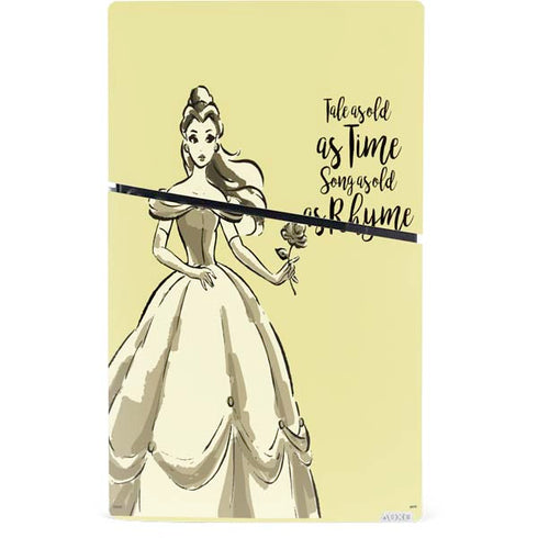 Disney Princess Belle Tale As Old As Time Art PS5 Slim Digital Edition Console Skin