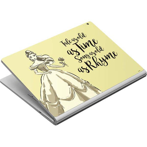 Disney Princess Belle Tale As Old As Time Art Surface Book Skin