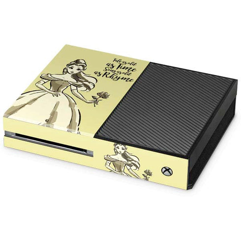 Disney Princess Belle Tale As Old As Time Art Xbox One Console Skin