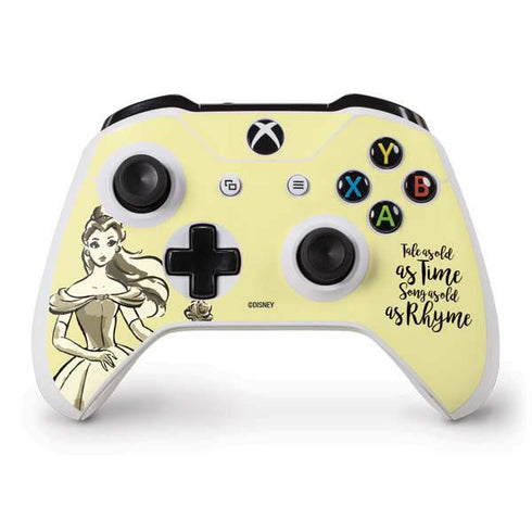 Disney Princess Belle Tale As Old As Time Art Xbox One S Controller Skin