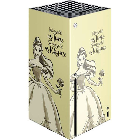 Disney Princess Belle Tale As Old As Time Art Xbox Series X Console Skin