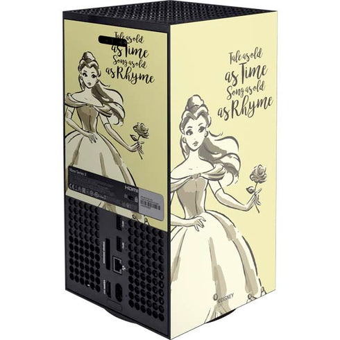 Disney Princess Belle Tale As Old As Time Art Xbox Series X Console Skin