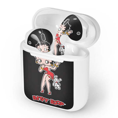 Betty Boop With Puppy Apple AirPods Skin