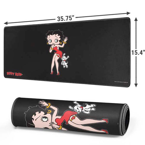 Betty Boop With Puppy Gaming Mouse Pad