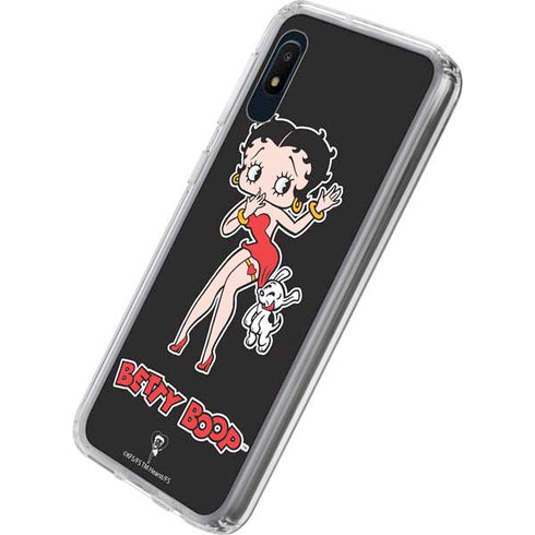 Betty Boop With Puppy Galaxy A10e Clear Case