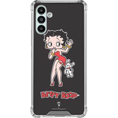 Betty Boop With Puppy Galaxy A13 5G Clear Case