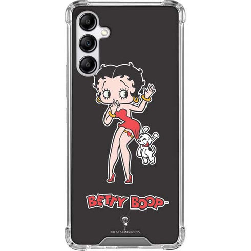 Betty Boop With Puppy Galaxy A14 5G Clear Case