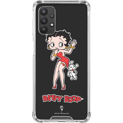 Betty Boop With Puppy Galaxy A32 5G Clear Case