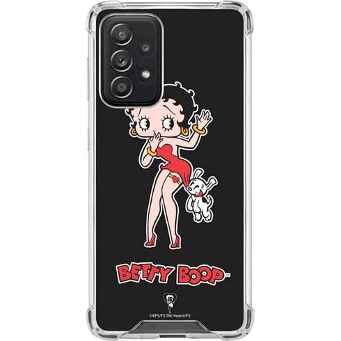 Betty Boop With Puppy Galaxy A52 5G Clear Case
